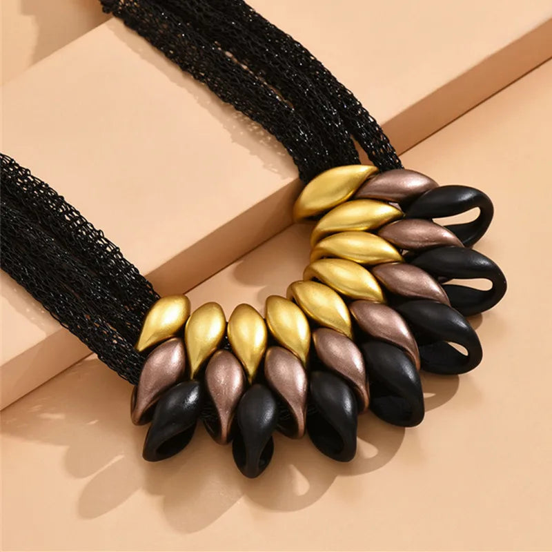 Choker Necklace Multilayer