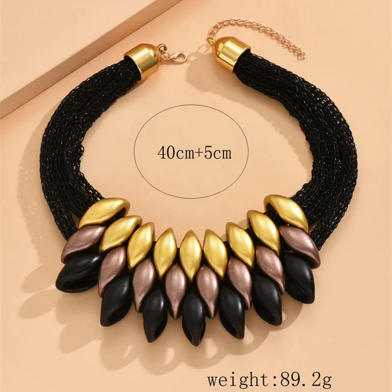 size Choker Necklace Multilayer