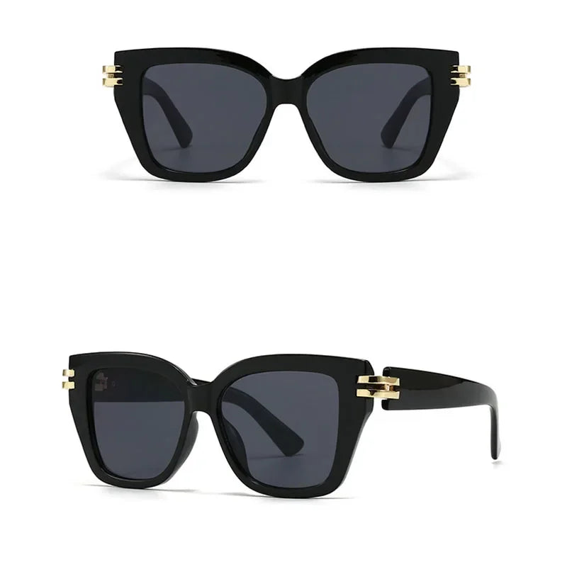 Classic Luxury Vintage Square UV400 Sunglasses