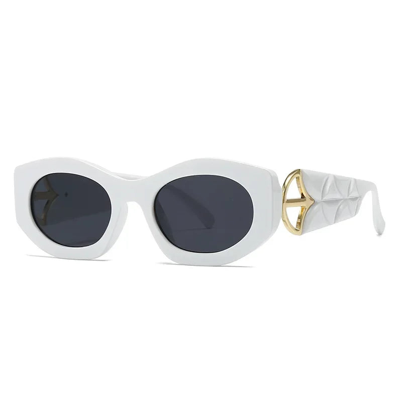 Classic Punk Popular Big Frame Cat Eye Sunglasses