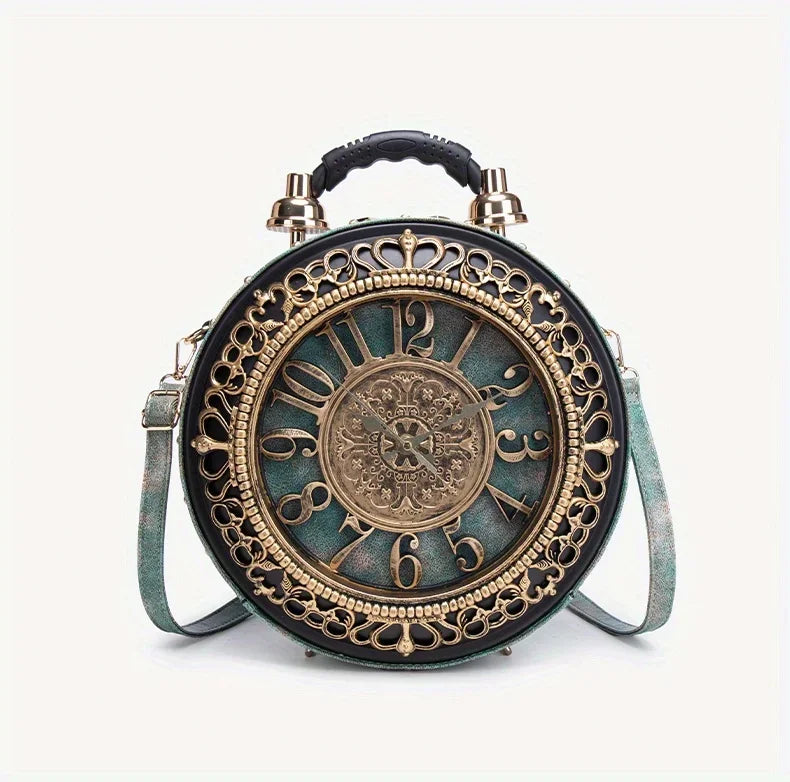 Classic Retro Clock Creative Shoulder Bag