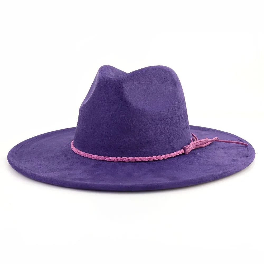 violet fedora hat