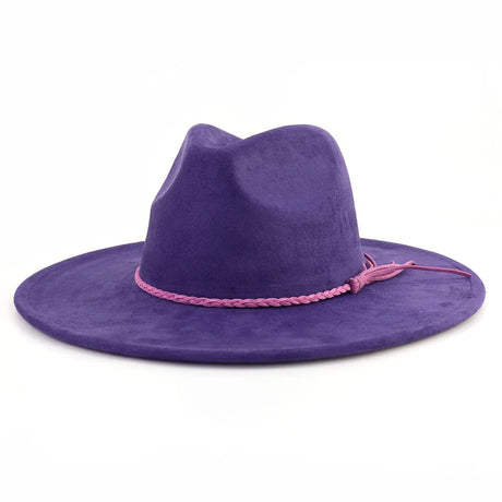 violet fedora hat