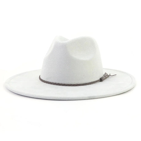 white fedora hat