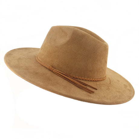 brown fedora hat