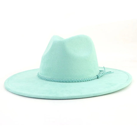 blue fedora hat