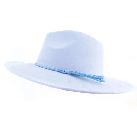 blue fedora hat