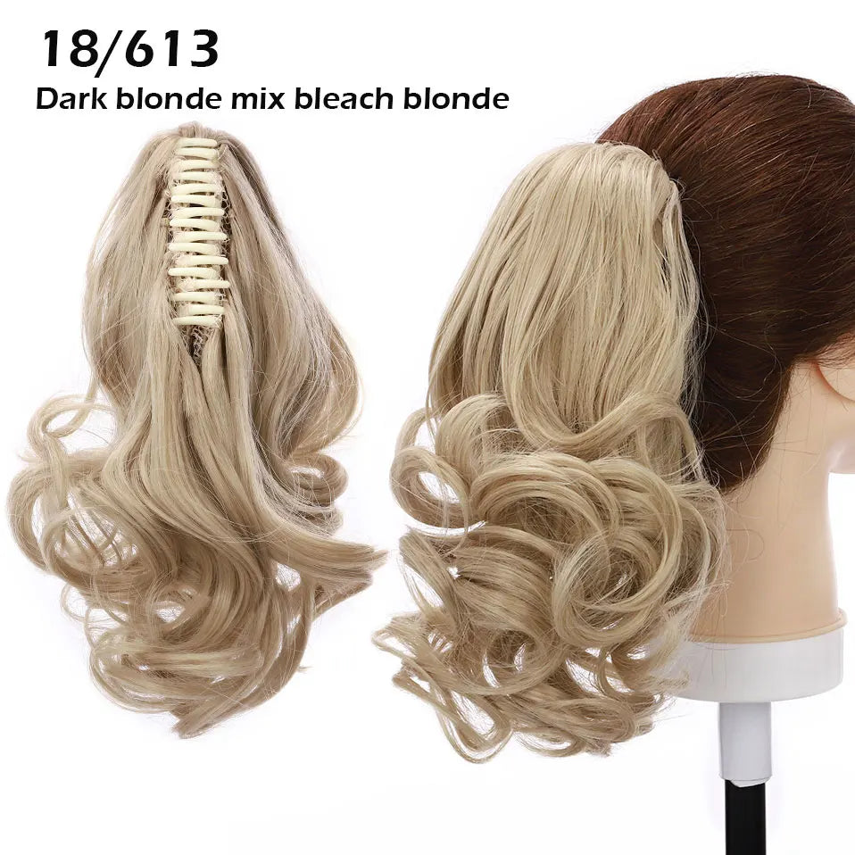 bleach blonde ponytail hairpiece