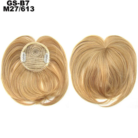 Clip on Flat Neat Bangs Hair Extension blonde