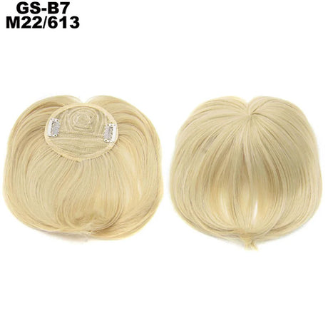 Clip on Flat Neat Bangs Hair Extension beach blonde