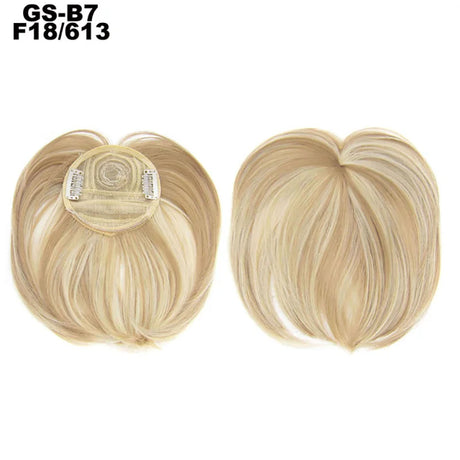 Clip on Flat Neat Bangs Hair Extension beach blonde