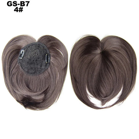 Clip on Flat Neat Bangs Hair Extension black