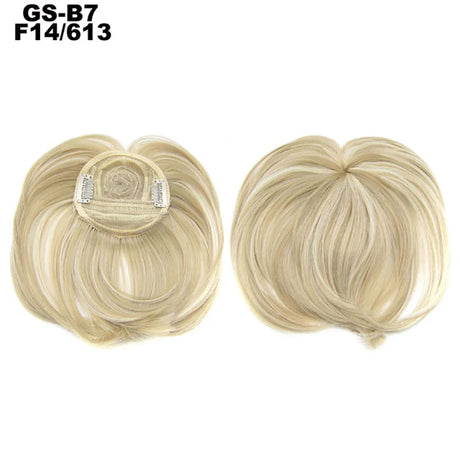 Clip on Flat Neat Bangs Hair Extension beach blonde