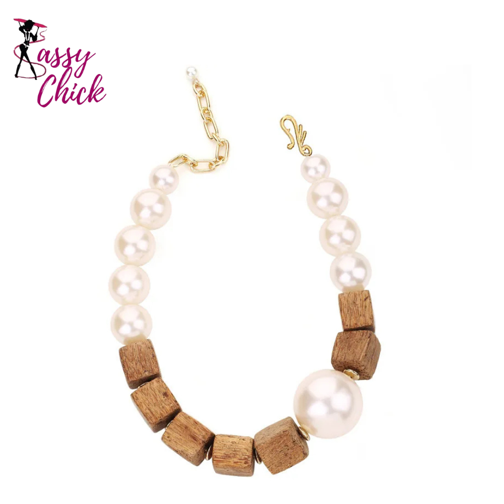 Collar Big Beads Handmade Statement Necklace Sassy Chick Logo