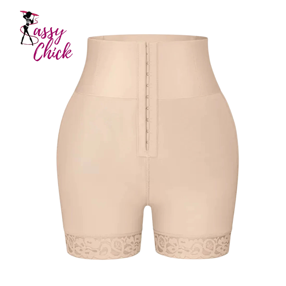 Colombian High Waist Trainer Slimming Sheath Sassy Chick Logo