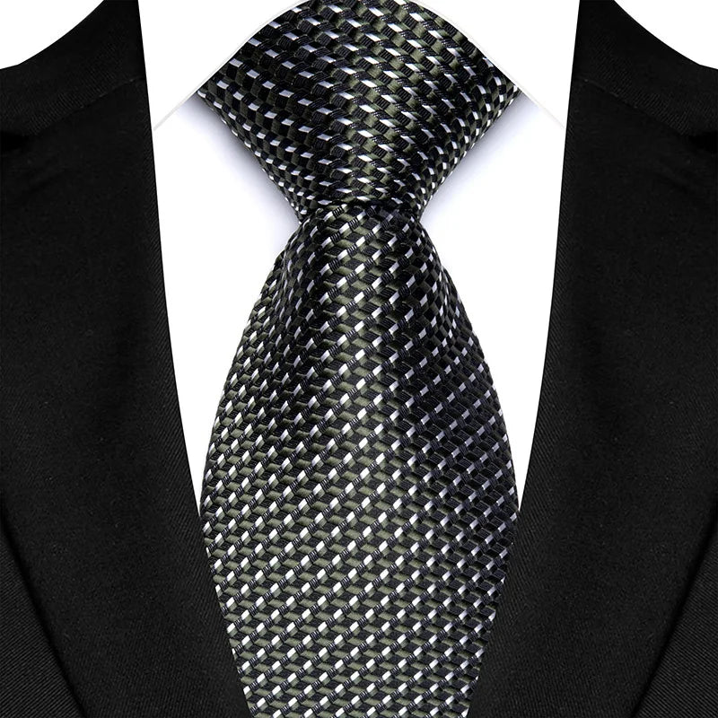 Green Colorful 8cm Polyester Polka Dot Wedding Tie