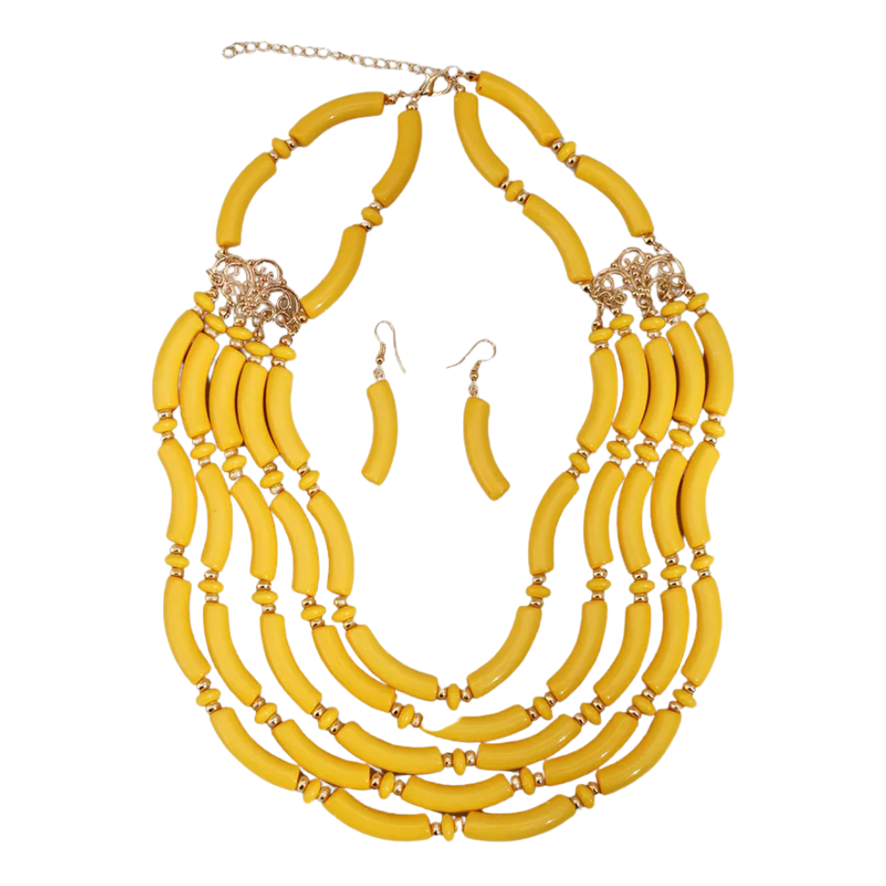 Colorful Acrylic Multilayer Jewelry Set