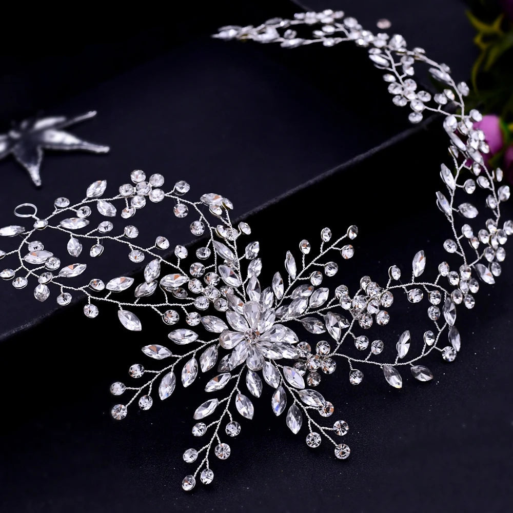 White Colorful Fashion Banquet Wedding Headwear