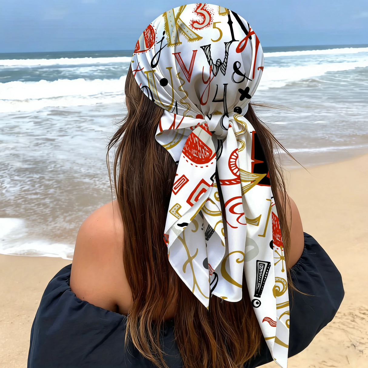 Colorful Graffiti Square Scarf Bandana