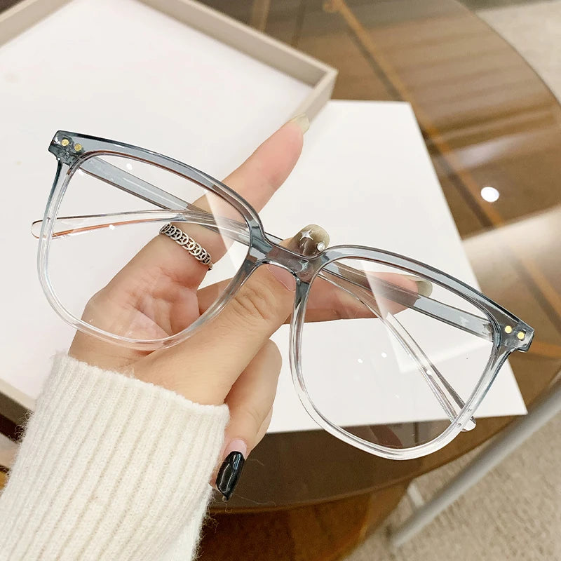 Transparent gray Computer Gaming Anti Eye Strain Eyeglasses