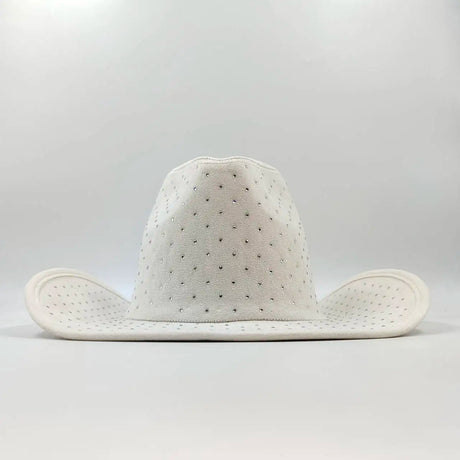 White Cowboy Rhinestone Denim