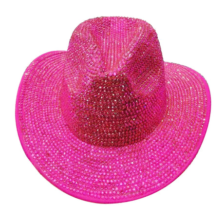 pink Cowboy Rhinestone Party Hat