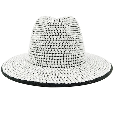 white Cowboy Rhinestone Party Hat