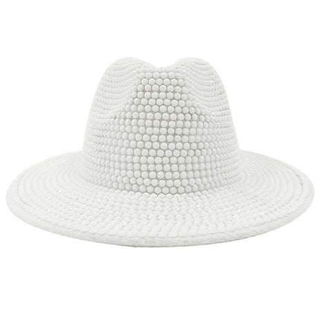 white Cowboy Rhinestone Party Hat