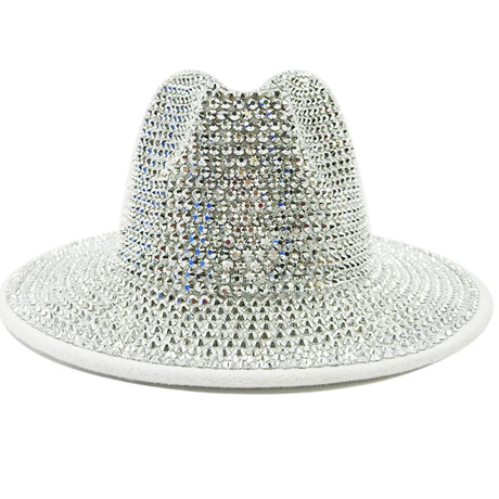 white Cowboy Rhinestone Party Hat