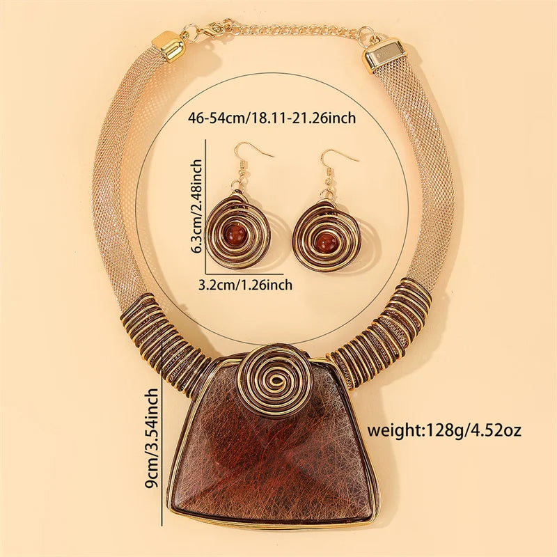 size of Crystal Rhinestone Lantern Chain Jewelry Set