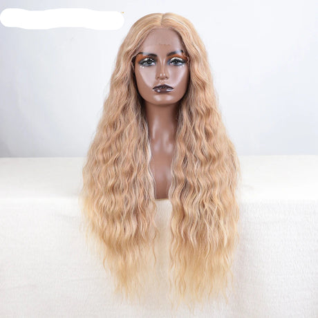 Curly Synthetic Lace Front Wig ash brown