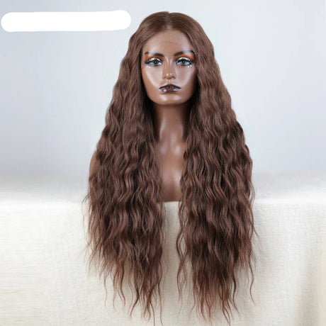Curly Synthetic Lace Front Wig brown