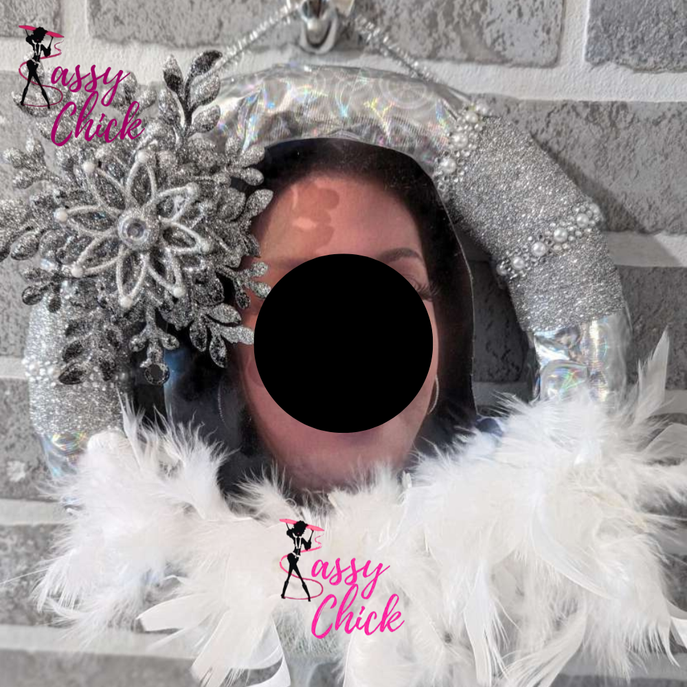 Custom Picture Wreath Sassy Chick Logo