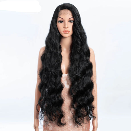 Deep Loose Wave Synthetic Wig 36 Inch black