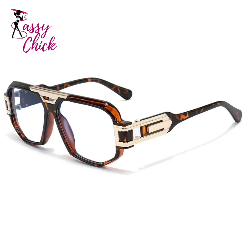 Double Bridge Anti Blue Light Reading Glasses Sassy Chick Logo