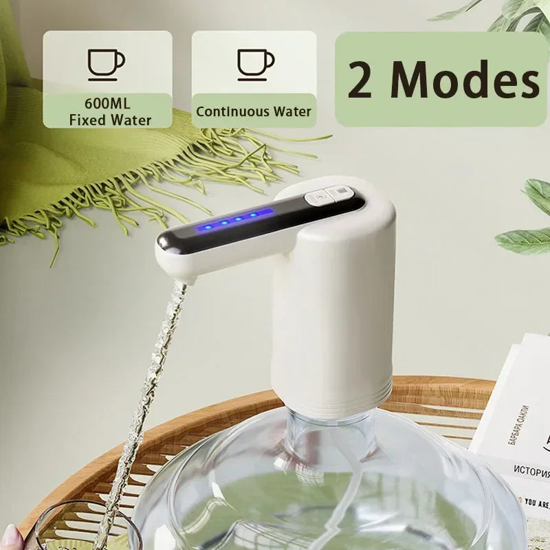 Double Pump Electric Water Dispenser – USB Rechargeable for Home & Office