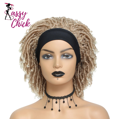 Dreadlock Headband Wigs for Women Sassy Chick Logo