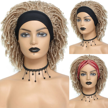 Dreadlock Headband Wigs for Women blonde