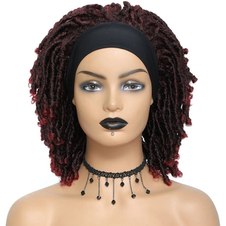 Dreadlock Headband Wigs for Women red