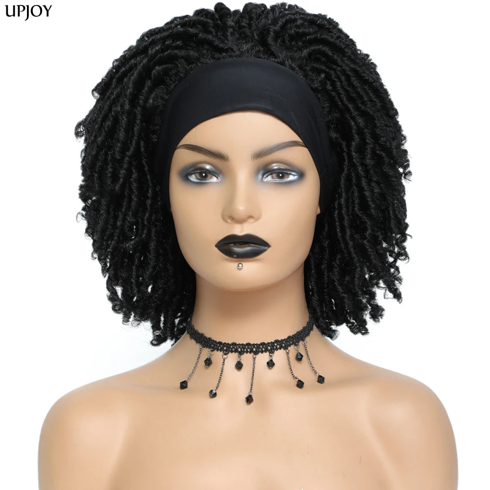 Dreadlock Headband Wigs for Women black