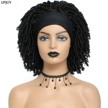 Dreadlock Headband Wigs for Women black
