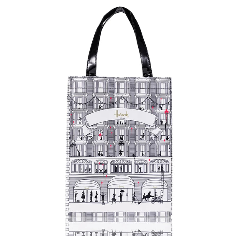 silver tote bag