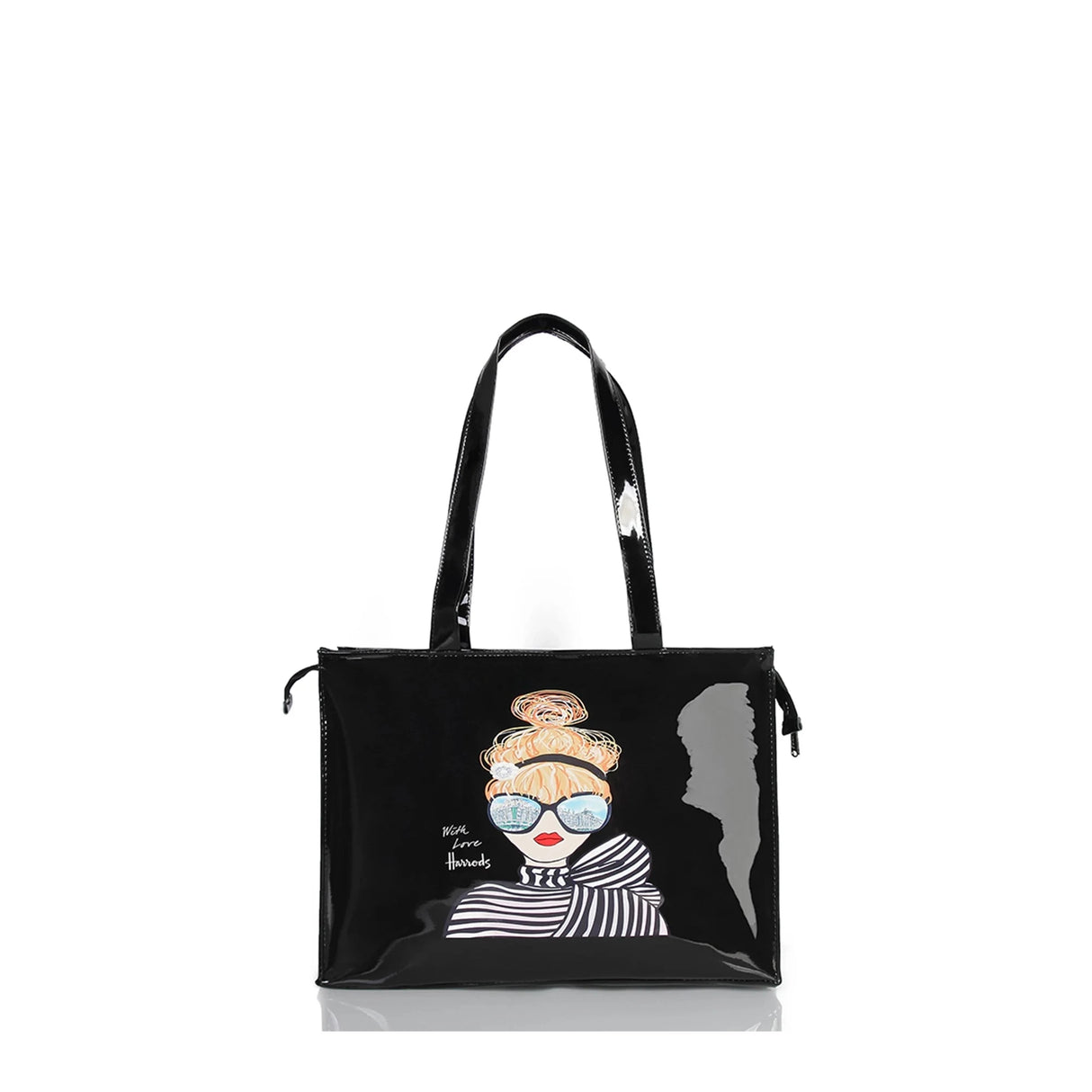black shoulder bag