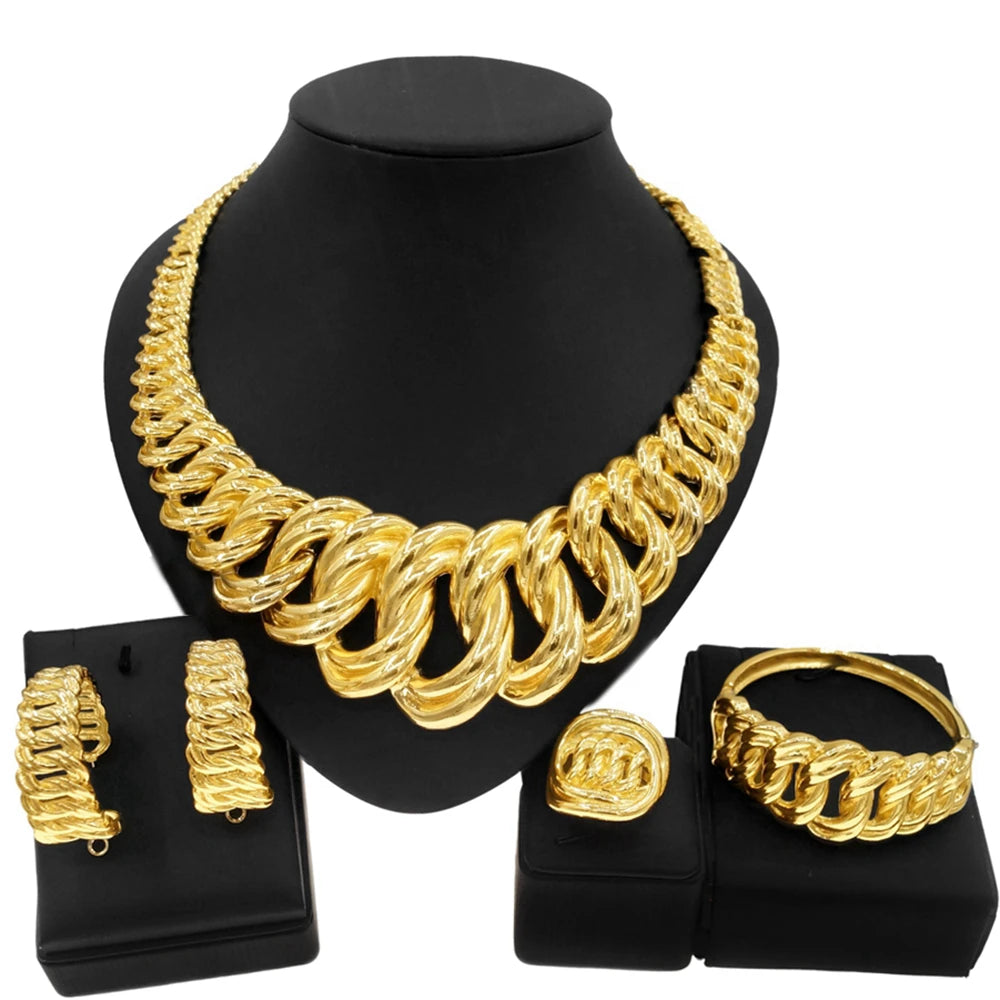 Electric Italy Gold Plated Jewelry Set