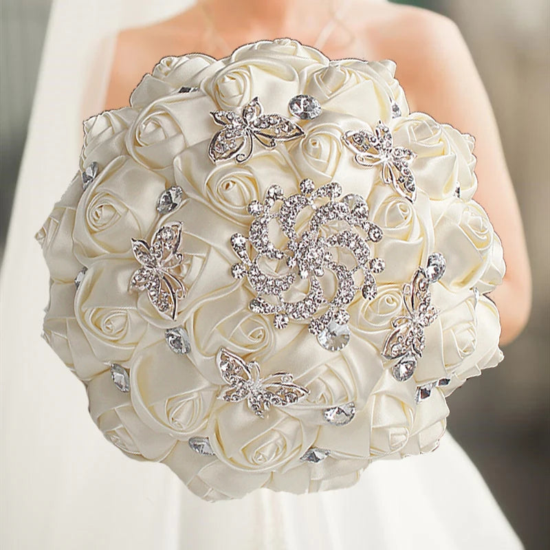 White Elegant Bridal Wedding Bouquet