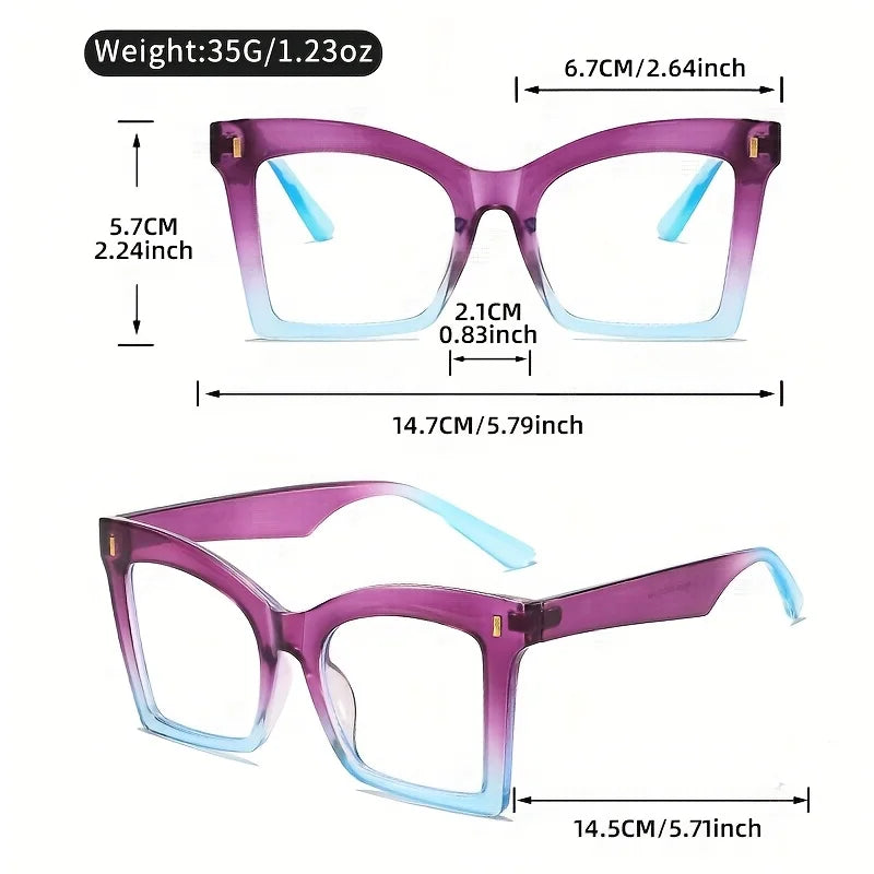 Size of eyeglasses