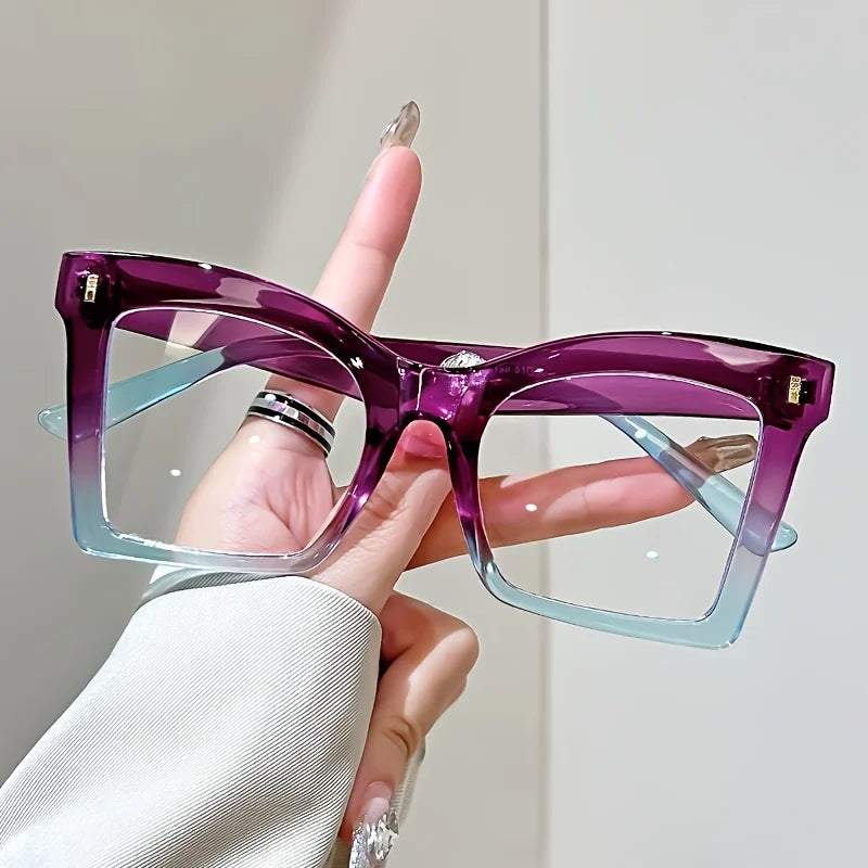 Purple eyeglasses