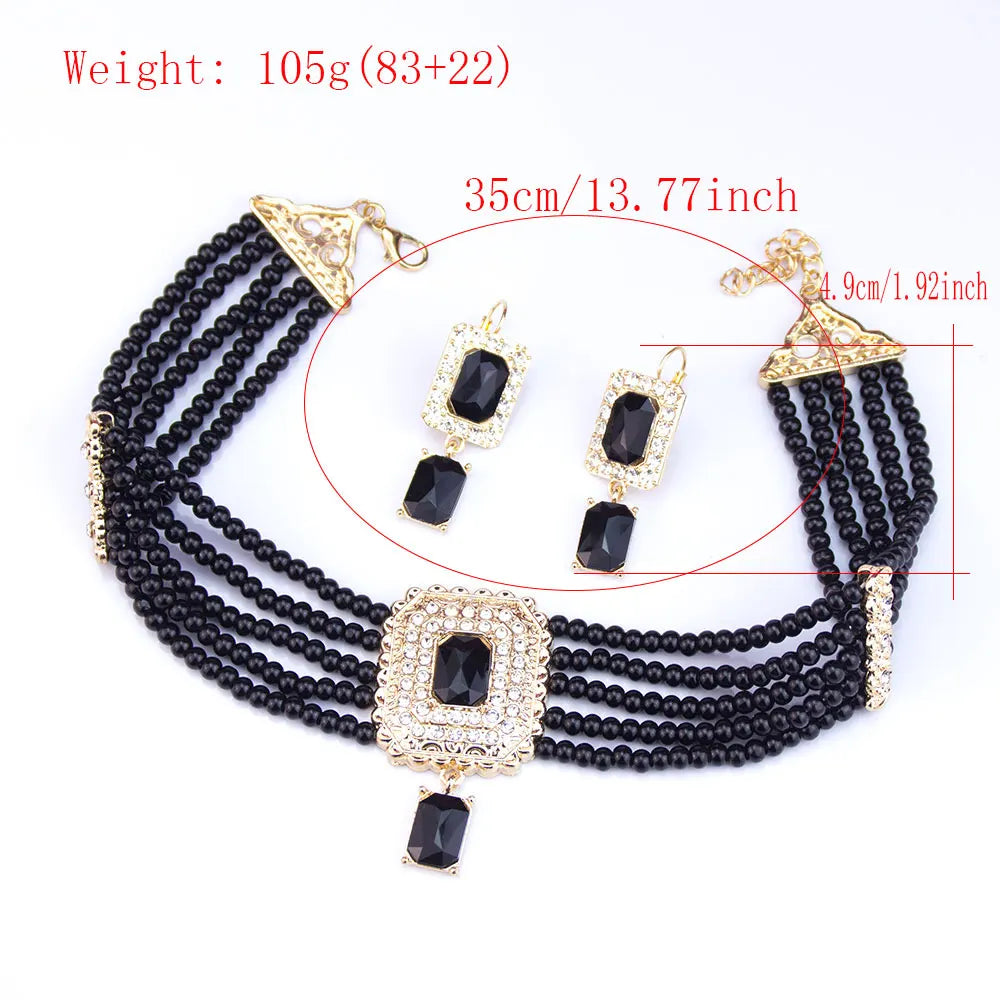 Elegant Morocco Jewelry Set Size