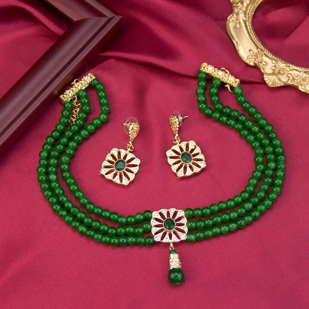 Green Elegant Morocco Jewelry Set