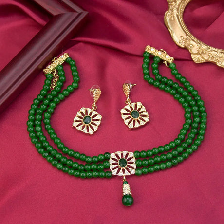 Green Elegant Morocco Jewelry Set